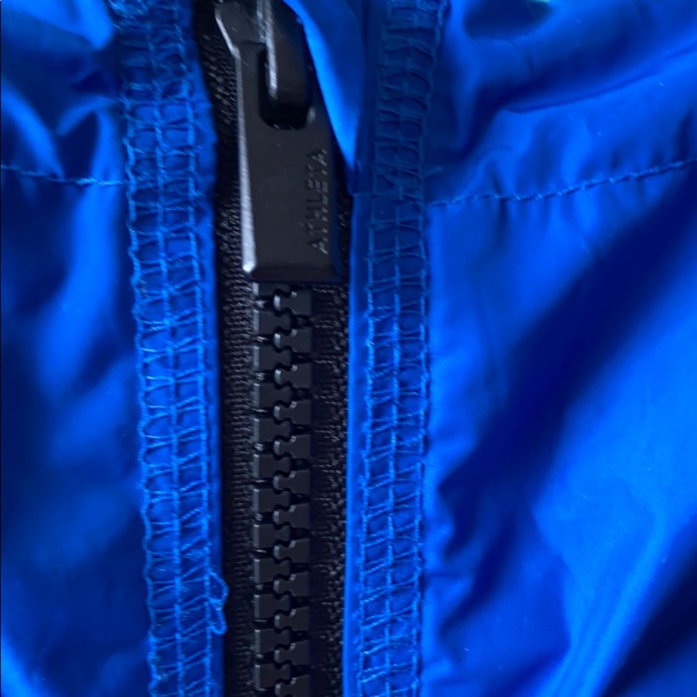 Athleta bright blue raincoat Sz XXS - Picture 6 of 13